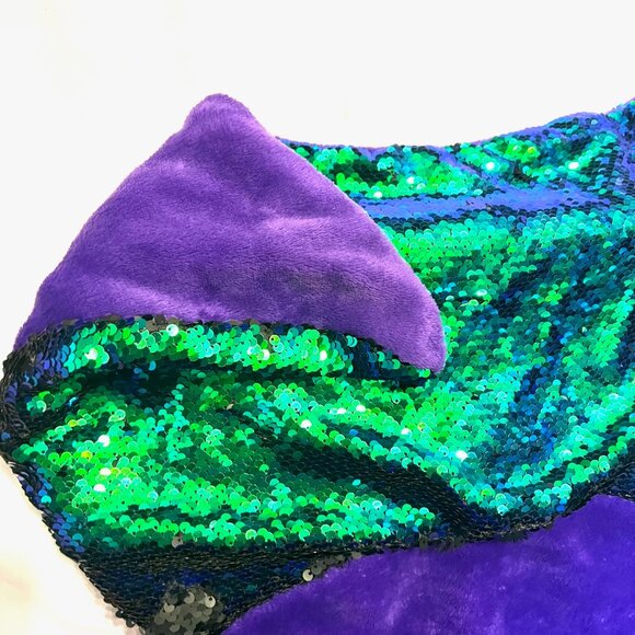 Mermaid Tail Blanket-Purple/Ombre Sequins/Bling Super Soft-Plush-Comfy-Warm - Picture 12 of 15
